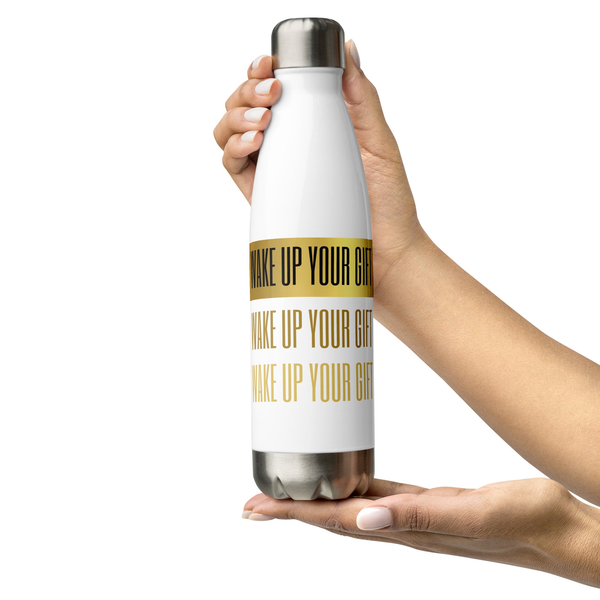 Wake Up Your Gift Stainless Steel Water Bottle